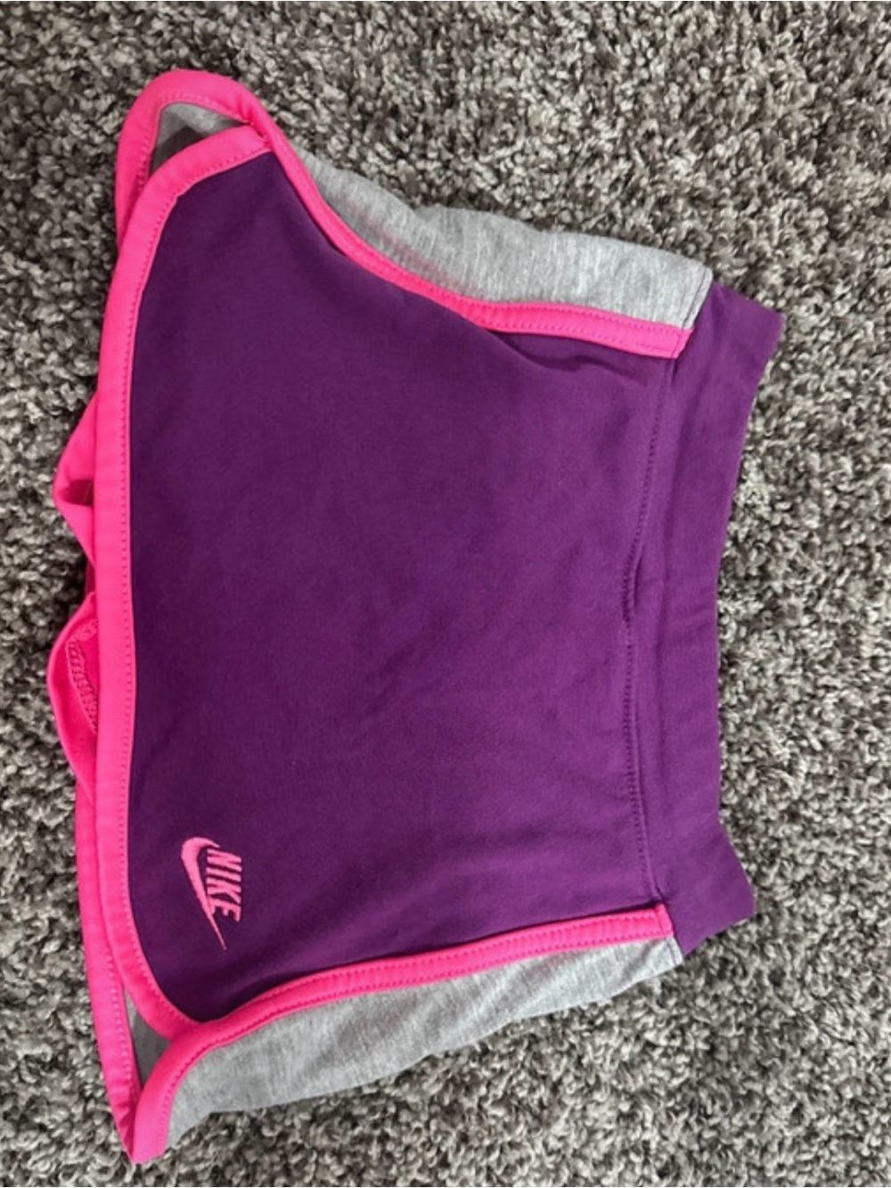 Nike Girls' Purple Skort with Pink Trim